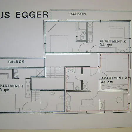 アパート Haus Egger ライト・イム・ヴィンクル